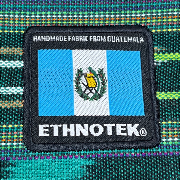 Ethnotek Guatemala Woven With Zippered Pocket Frontal Panel Thread Sz L - New