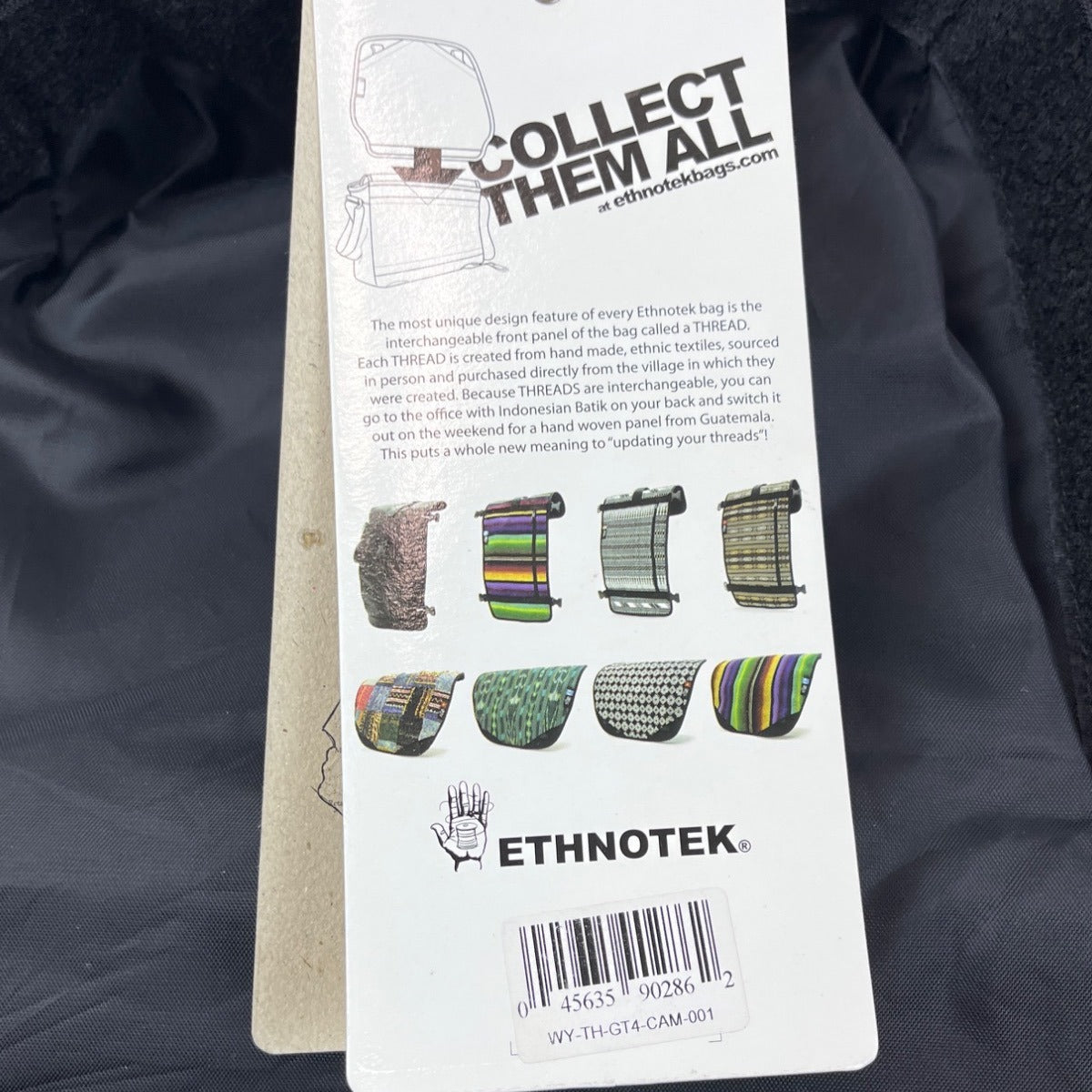 Ethnotek Guatemala Woven With Zippered Pocket Frontal Panel Thread Sz L - New