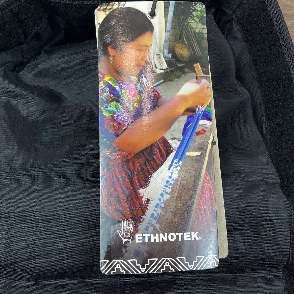 Ethnotek Guatemala Woven With Zippered Pocket Frontal Panel Thread Sz L - New