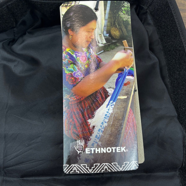 Ethnotek Guatemala Woven With Zippered Pocket Frontal Panel Thread Sz L - New