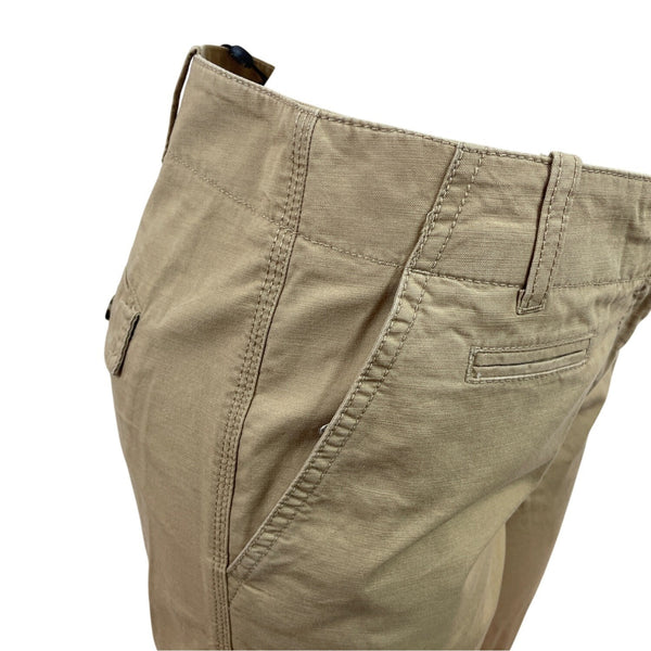 Talbots Womens Mocha Cropped Pants With Buttoned Cuffs Size 6 - New