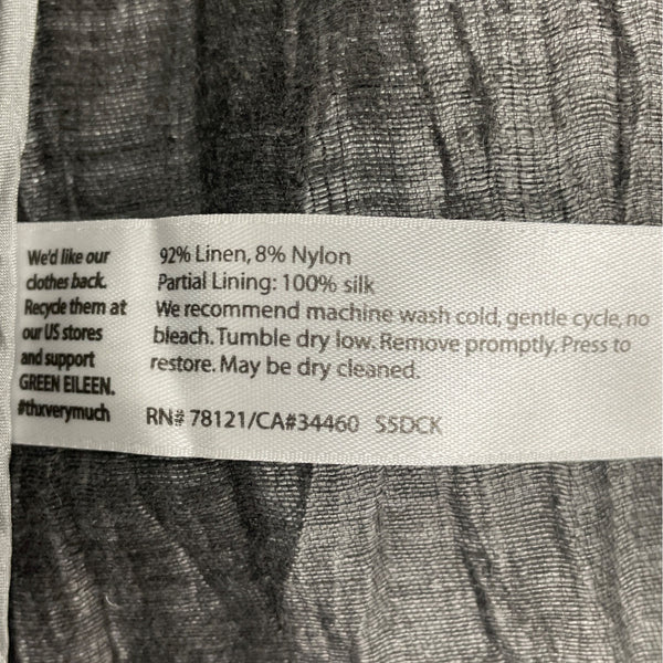 Eileen Fisher Women's Gray Textured Jacket 3/4 Sleeves Button-Up Front Sz S/P