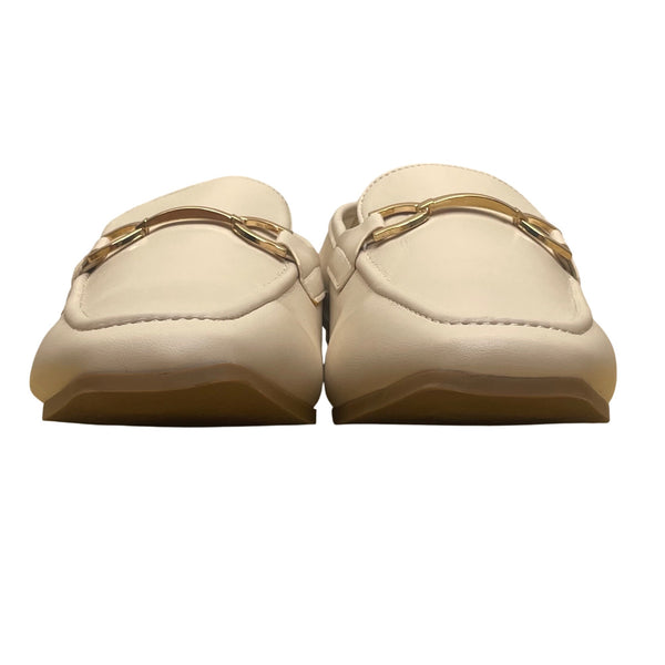 Cushionaire Women’s Cream Gold Snaffle Bit Memory Foam Loafers Size 9W