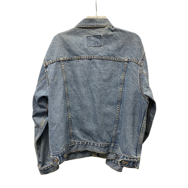 Gap Mens Light Blue Denim Jacket 100% Cotton Vintage Style Medium Size