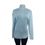Chicos Women’s Light Blue Long Sleeve Turtleneck Sweater Size 2 - New
