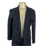Banana Republic Black Knit Open Front Womens Blazer Jacket With Notch Lapel Sz S