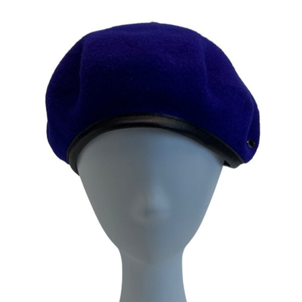 Vintage Veritable Commando Unisex Purple Adjustable Rim French Beret One Size