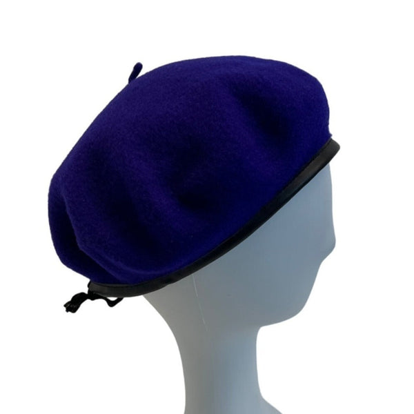 Vintage Veritable Commando Unisex Purple Adjustable Rim French Beret One Size