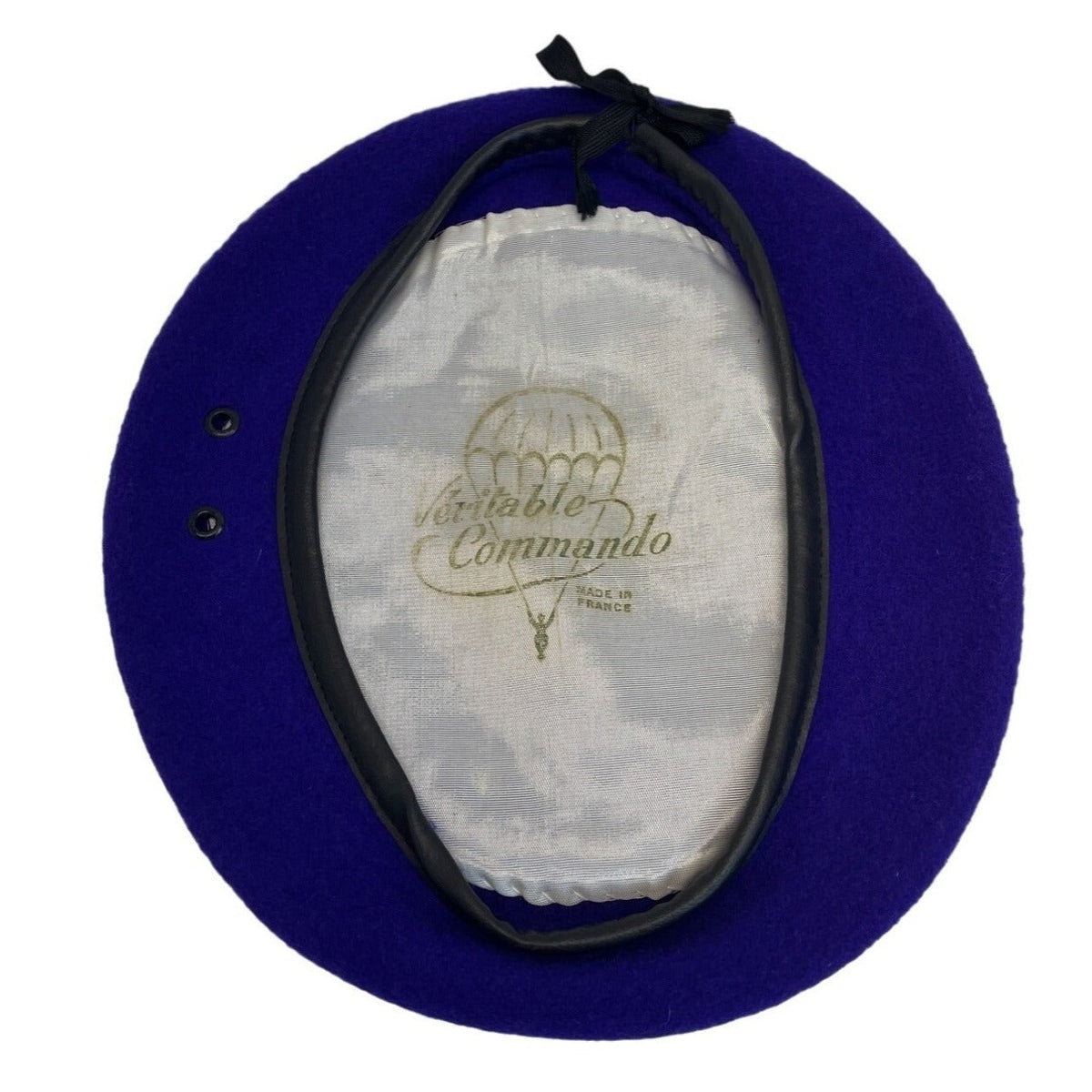 Vintage Veritable Commando Unisex Purple Adjustable Rim French Beret One Size
