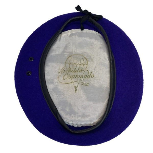 Vintage Veritable Commando Unisex Purple Adjustable Rim French Beret One Size
