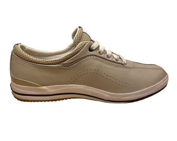 Keds Women’s Grey Leather Perforated Breathable Lace-Up Sneakers Size 8
