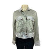 Anthropologie Women’s Olive Green Button Up Jacket Sz S