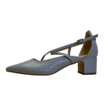 Journee Collection Women’s Blue Faux Leather Pointed-Toe Galvinn Heels Size 7.5
