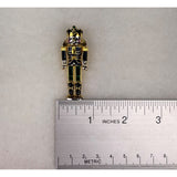 Monet Gold Tone Enameled Nutcracker Pin Brooch For Women Christmas Holiday