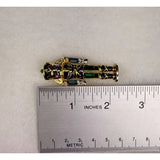 Monet Gold Tone Enameled Nutcracker Pin Brooch For Women Christmas Holiday