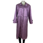 Fleet street Womens Lavender Nylon Long Hooded Coat Button Detail Size 8p
