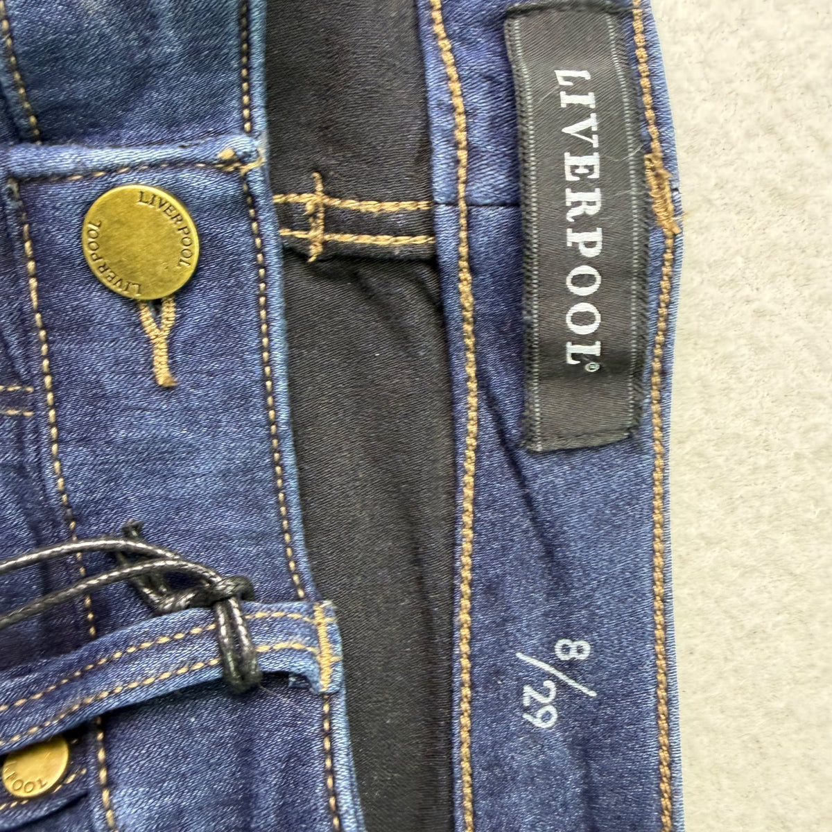 Liverpool Women’s Dark Wash Skinny Jeans Cotton & Rayon Blend Size 8/29 - New