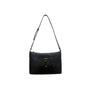 Etienne Aigner Black Croc Embossed Leather Adjustable Strap Shoulder Bag Sz S