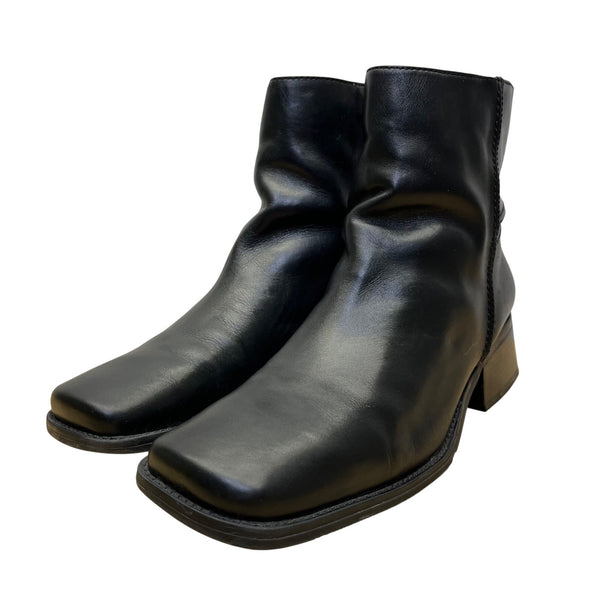 Easy Spirit Women’s Black Leather Anti-Gravity Rouget Ankle Boots Size 12M