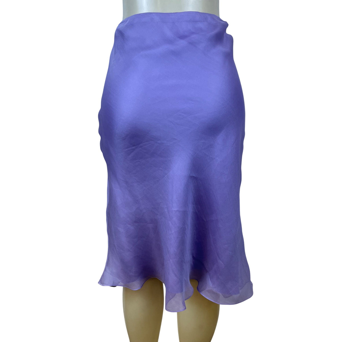 Women’s Purple SkirtLightweight Midi Flowy Hem Size 6