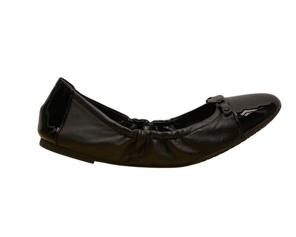 Michael Kors Womens Black Leather Quilted Interior Joyce Ballet Flats Size 10M