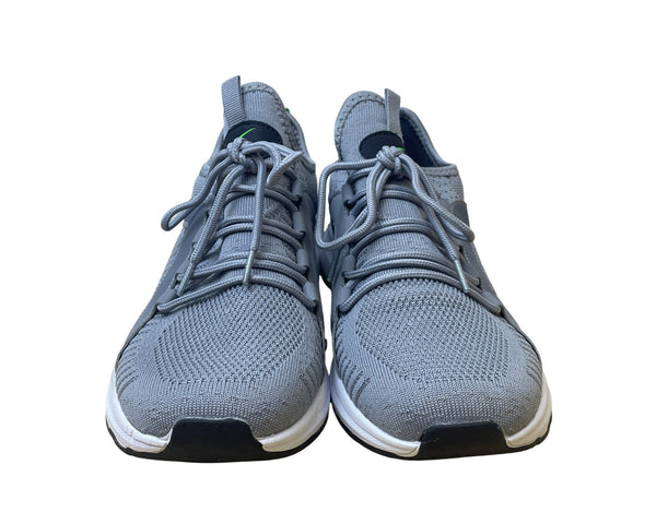 Dream Seek Mens Gray Mesh Athletic Running Shoes Size 9.5 Breathable Lace-Up Lightweight Durable Sole