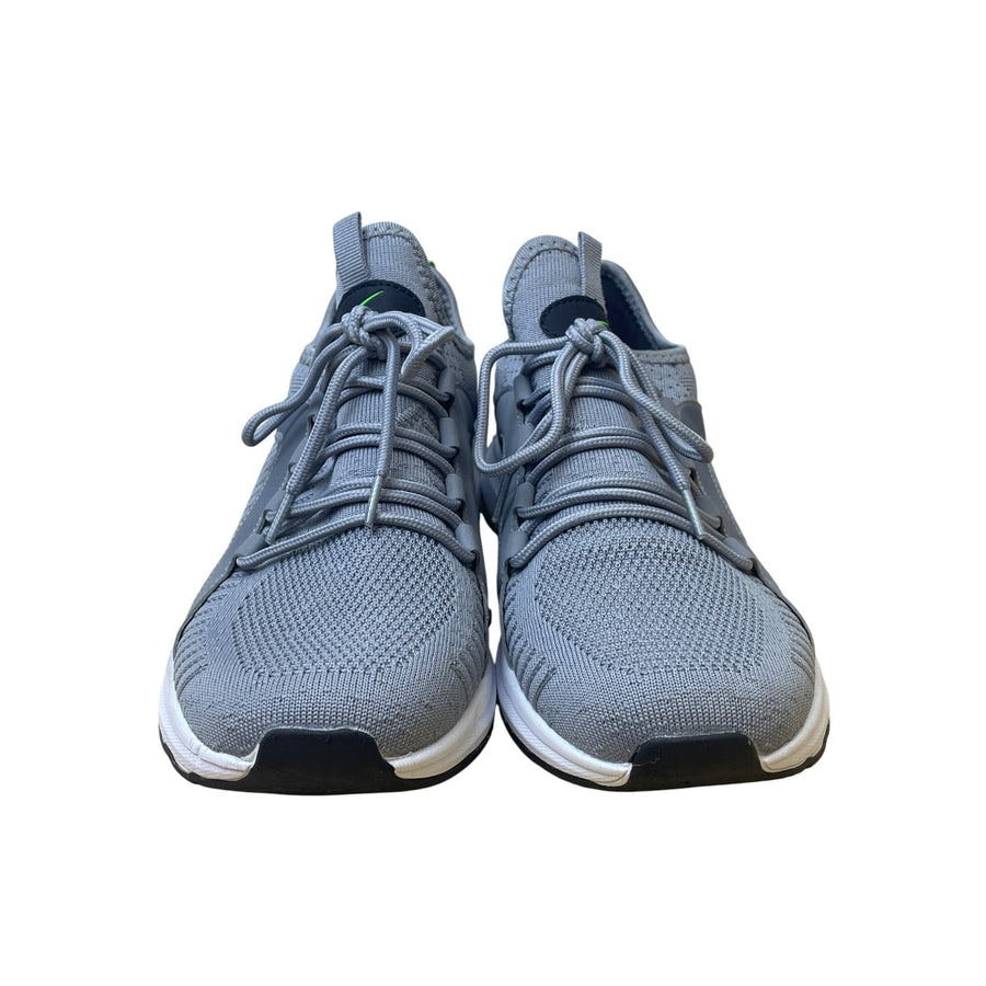 Dream Seek Mens Gray Mesh Athletic Running Shoes Size 9.5 Breathable Lace-Up Lightweight Durable Sole