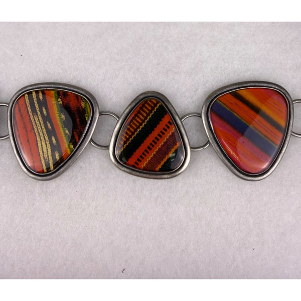 Handcrafted Womens Multicolor Alloy Belt & Adjustable Chain