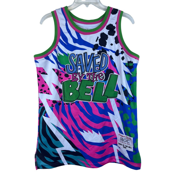 Headgear Classics Mens Multi-Color Polyester Saved By The Bell Basketball Jersey Size S