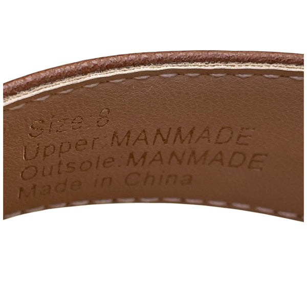 NY & Co Women’s Brown Manmade Open Toe Ankle Strap Wedge Sandals Size 8