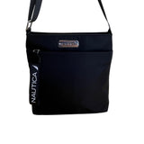 Nautica Diver Black Nylon With Adjustable Strap & Zipper Pocket Crossbody Bag
