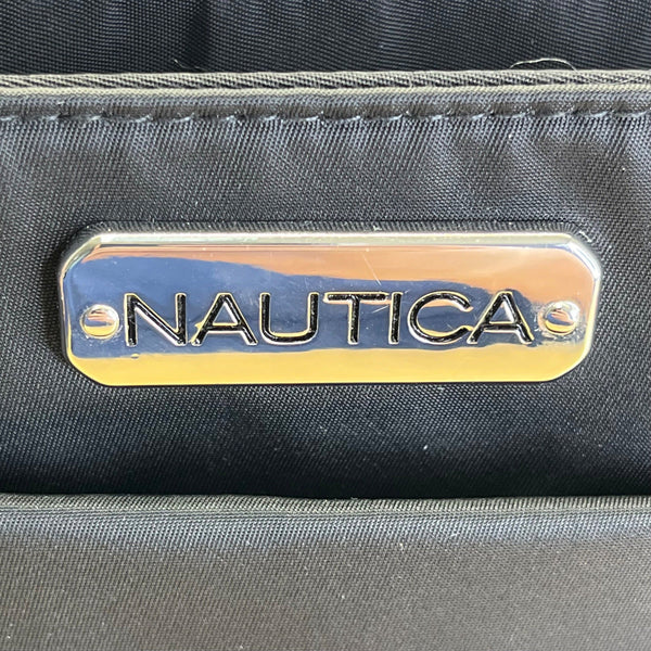 Nautica Diver Black Nylon With Adjustable Strap & Zipper Pocket Crossbody Bag