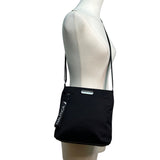 Nautica Diver Black Nylon With Adjustable Strap & Zipper Pocket Crossbody Bag