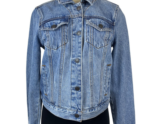 Abercrombie & Fitch Women's Blue Denim Jacket Size S