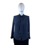 Michael Kors Navy Blue Women’s Long Sleeve Tie-Neck Blouse Sz L - New