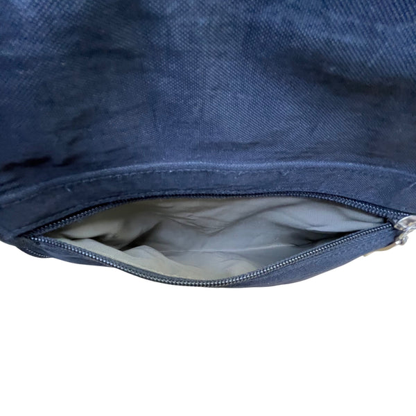 Baggallini Women’s Black Nylon Adjustable Strap Belted Buckle Crossbody Bag