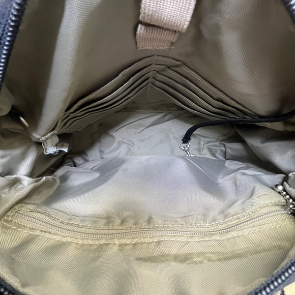 Baggallini Women’s Black Nylon Adjustable Strap Belted Buckle Crossbody Bag