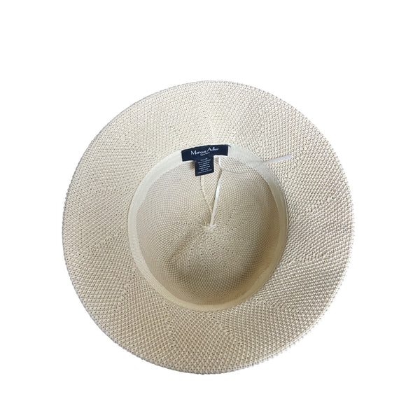 Yellow Cloche Hat With Braided Band & Metal Buckle Accent