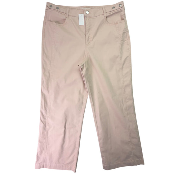 Loft Women’s Pink Cotton/Spandex Straight-Leg Jeans Size 14 - New