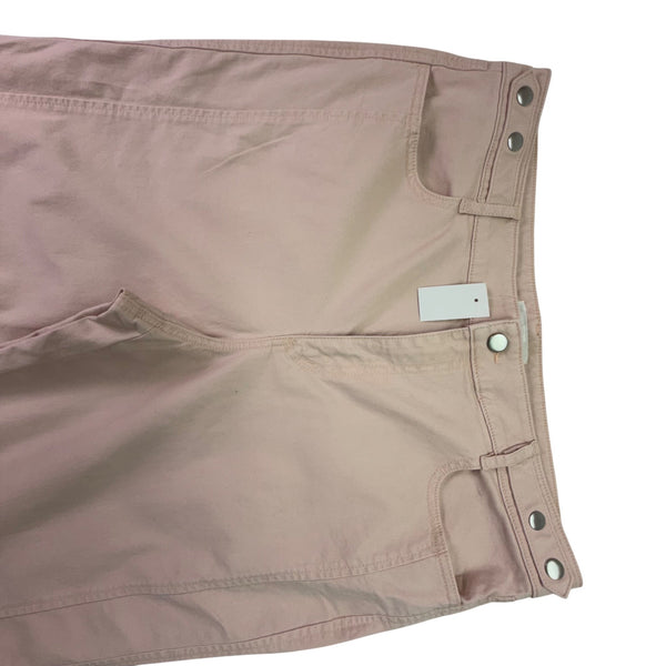 Loft Women’s Pink Cotton/Spandex Straight-Leg Jeans Size 14 - New