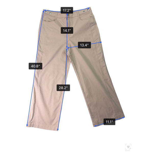 Loft Women’s Pink Cotton/Spandex Straight-Leg Jeans Size 14 - New