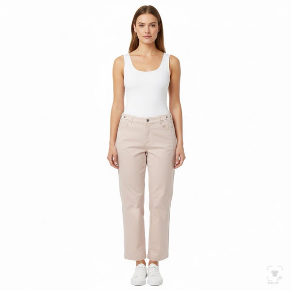 Loft Women’s Pink Cotton/Spandex Straight-Leg Jeans Size 14 - New