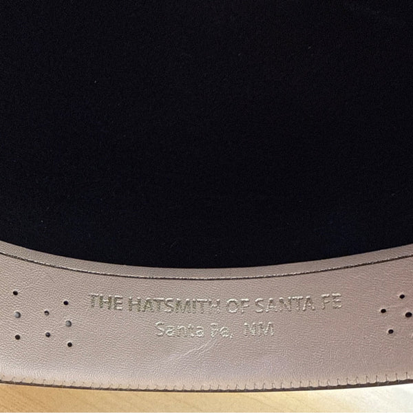 Larry Mahan's by Milano Hats Brown & White Women Felt Straw Hat Size 6 7/8 55