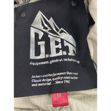 G.E.T Gray Women’s Parka Coat With Gold Zipper High Neck Adjustable Waist Sz M