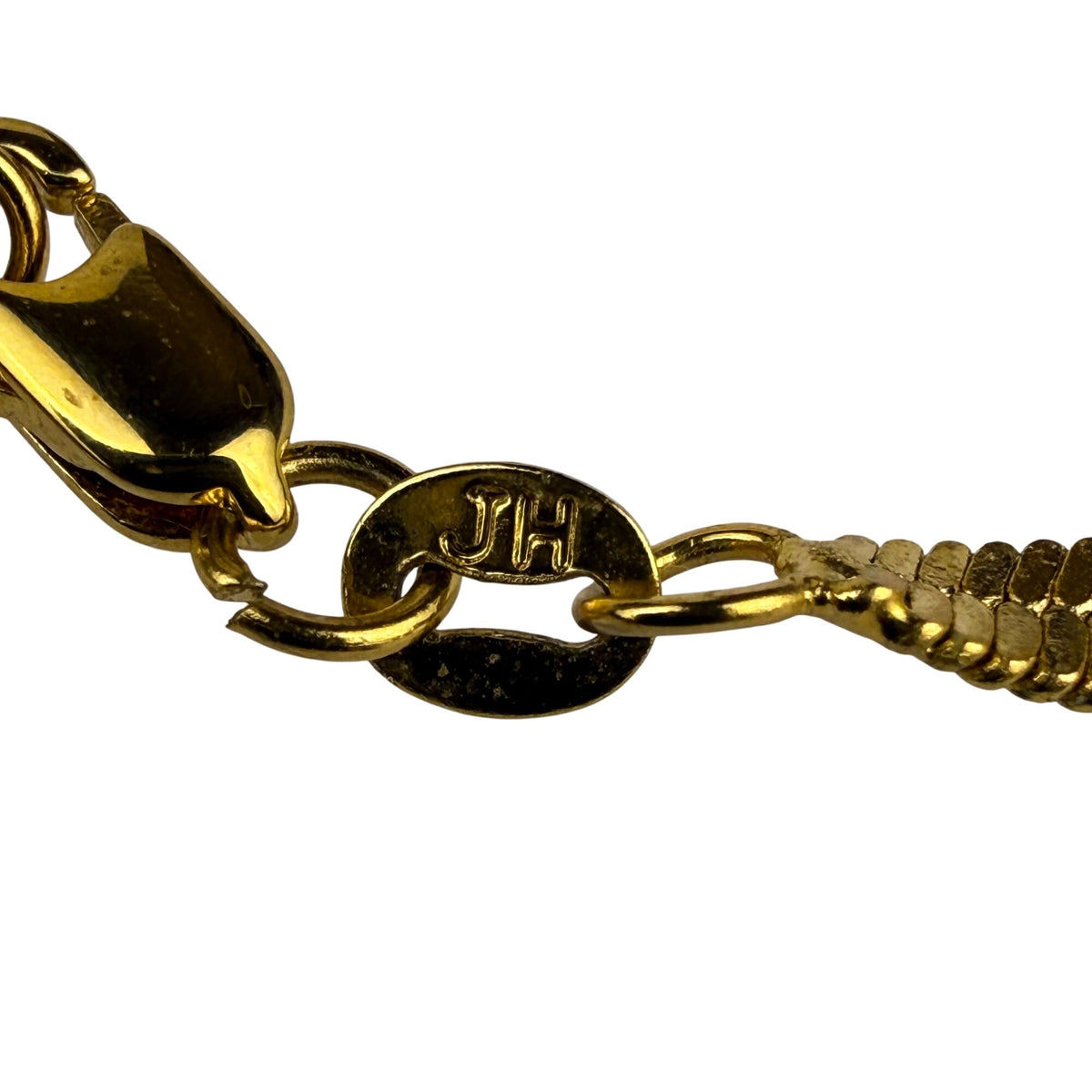 JH Womens Red & Gold Tone Jewelry Set Earrings Necklace Ring Rhinestone