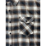 Men's Brown Plaid Button Up Long Sleeve Shirt Sz XXL