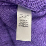 Calvin Klein Men’s Purple V-Neck Sweater Pullover Long Sleeve Size XL - New