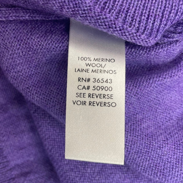 Calvin Klein Men’s Purple V-Neck Sweater Pullover Long Sleeve Size XL - New