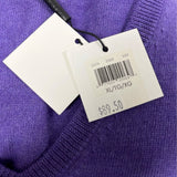 Calvin Klein Men’s Purple V-Neck Sweater Pullover Long Sleeve Size XL - New