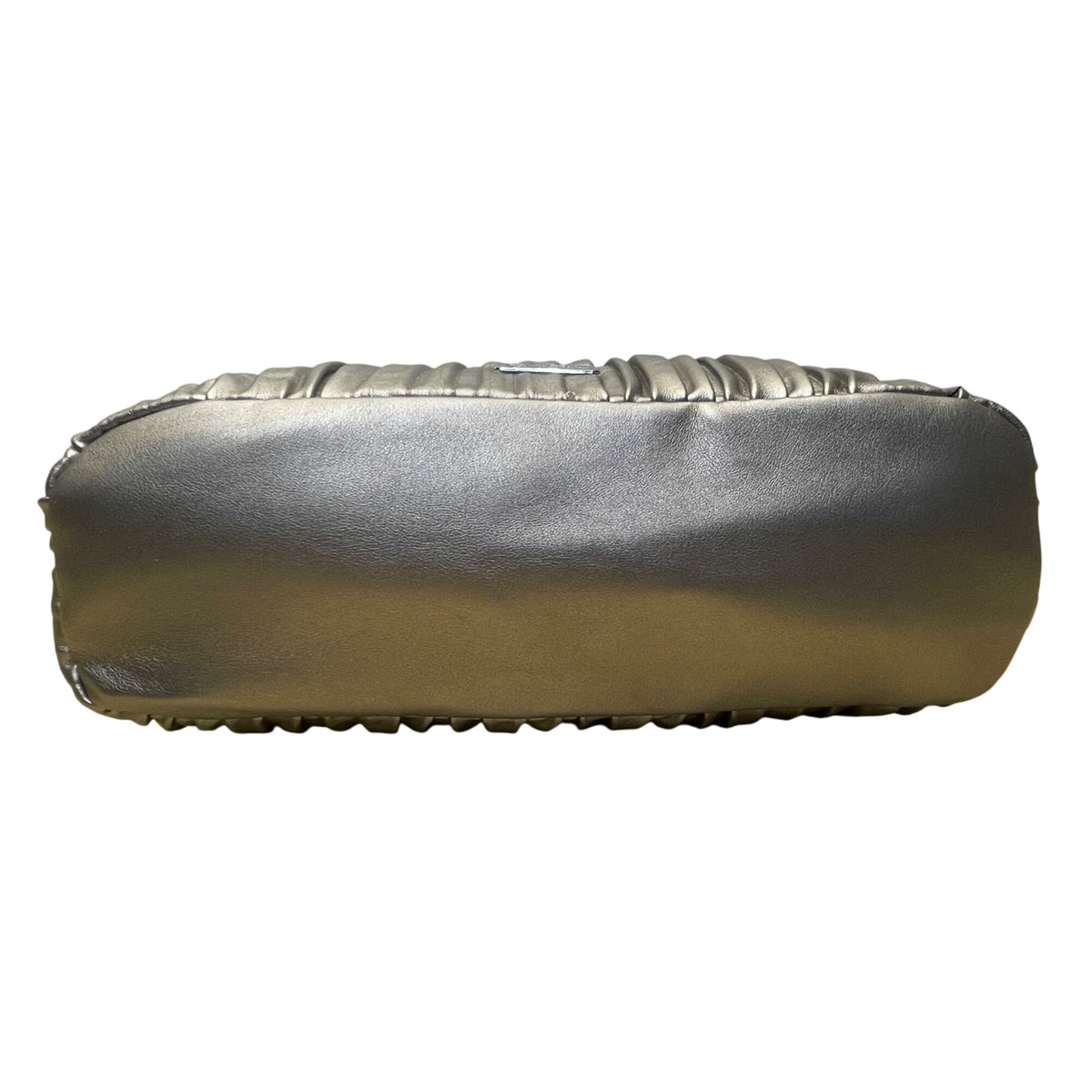 Jessica Simpson Women’s Platinum Metallic Pleated Chain-Strap Becca Handbag